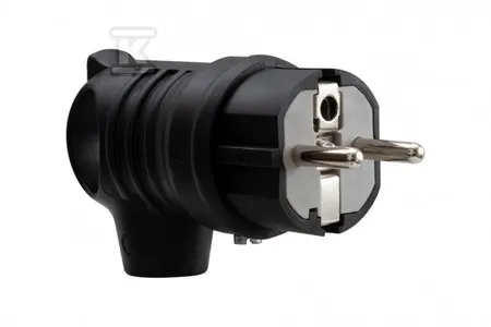 Bezpieczne zakupy Wtyczka gumowa NOVA 16A 230V kątowa -długa F6.0363